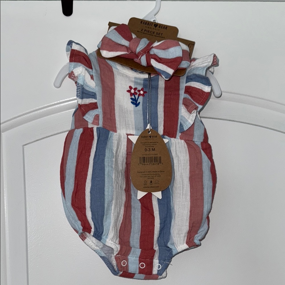 Red and Blue Diaper Covers with Ruffled Details